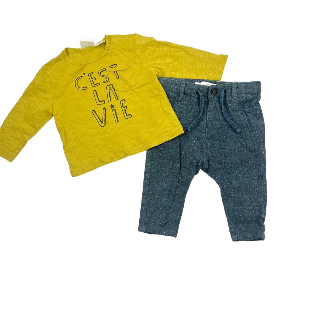Zara Cest La Vie Shirt & Pants Set